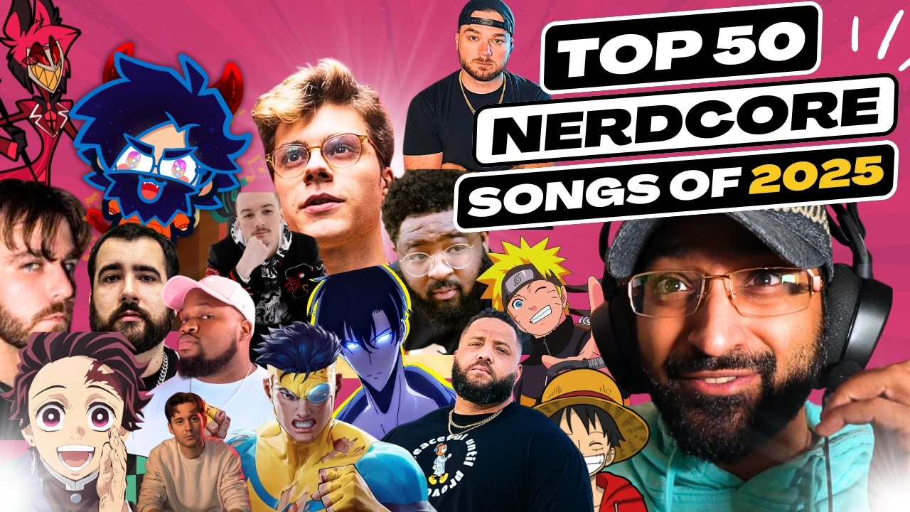 Top 50 Nerdcore Songs of 2025 | Featuring Rustage, Daddyphatsnaps, Fabvl, DizzyEight, PE$O PETE etc.