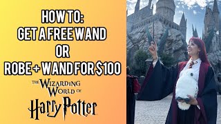 Get a FREE Harry Potter Wand OR Harry Potter Robe & Wand for ONLY $100!