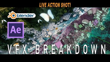 Blender 3d Scene/Compositing VFX Walkthrough: Spyderfy add-on trailer butterfly shot