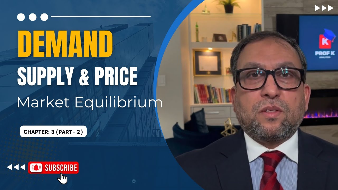 Demand | Supply and Price Part- 2 | Market Equilibrium | Prof K ...