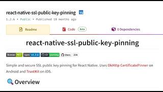 React Native Security: Protection against Man In The Middle (using SSL Pinning)