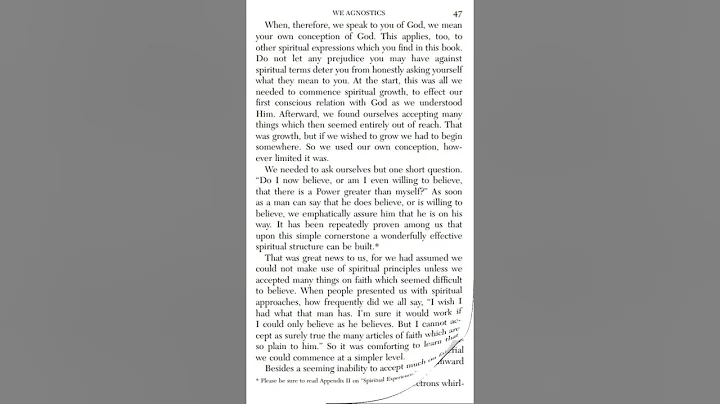 AA Big Book - We Agnostics, Chapter 4 - Alcoholics Anonymous - Audiobook #bigbook #aa