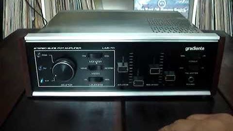 Amplificador LAB 70 Gradiente (Vídeo DEMO)