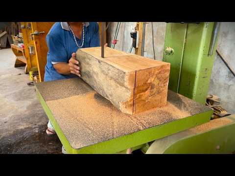 Let's See How To Use Large Tree Trunks And Beautiful Wood To Create An Ultra Modern Stylish Table