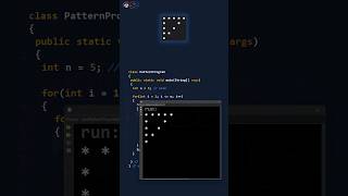 Triangle pattern program in Java  - Code pattern in less than 60 seconds #shorts #patternshorts