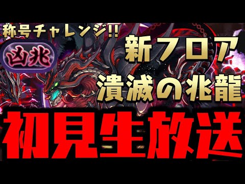 【生放送】凶兆チャレンジ 新高難易度「潰滅の兆龍」初見プレイ!!【ダックス】【パズドラ実況】