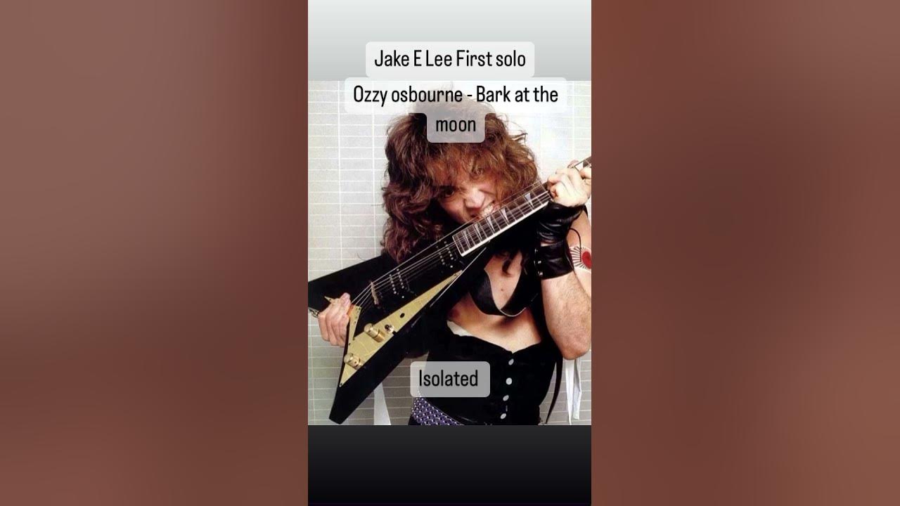 Bark at the moon Isolated solo - Jake E Lee