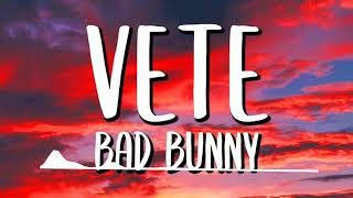 VETE - Bad Bunny ( instrumental Oficial )