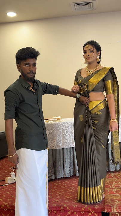 #draping #bridal #saree #sareelove #draping #kanchipuramsarees #sareefashion