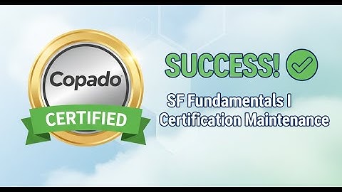 Copado Fundamentals I SFP Certification Maintenance 2026 || #devops #salesforce #trending