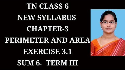 6th maths Term-3 Ch-3 Perimeter and Area | Ex-3.1 (6th sum) | samacheer One plus One channel