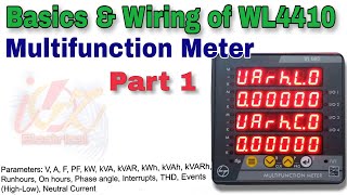 WL4410 | Wiring and Basic details of Digital Multifunction Meter | Part 1