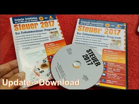 Steuer 2017 Software update über Webseite. Aldi Buhl Tax Service