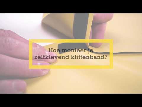 Hoe monteer je zelfklevend klittenband Velcro ?