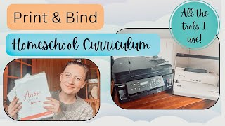 How I Print Homeschool Curriculum At Home | DIY To Save Money Homeschooling!
