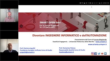 Smart Open Day Magistrali 2021: Ingegneria - Ingegneria Informatica e dell
