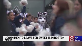 UConn men to leave for Sweet 16 in Boston