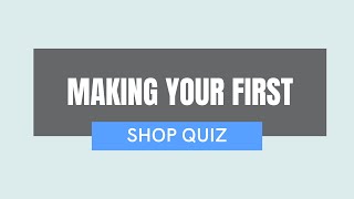 Tutorial 1️⃣ Making your first Shop Quiz | RevenueHunt App
