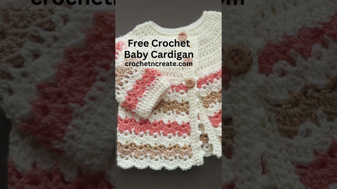 Free Crochet Baby Cardigan 