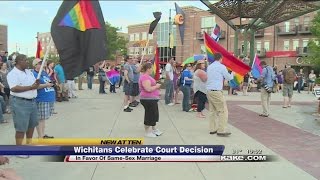 Wichitans celebrate Supreme Court decision on same-sex marriage