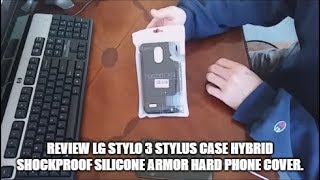 Review LG Stylo 3 Stylus Case Hybrid Shockproof Silicone Armor Hard Phone Cover