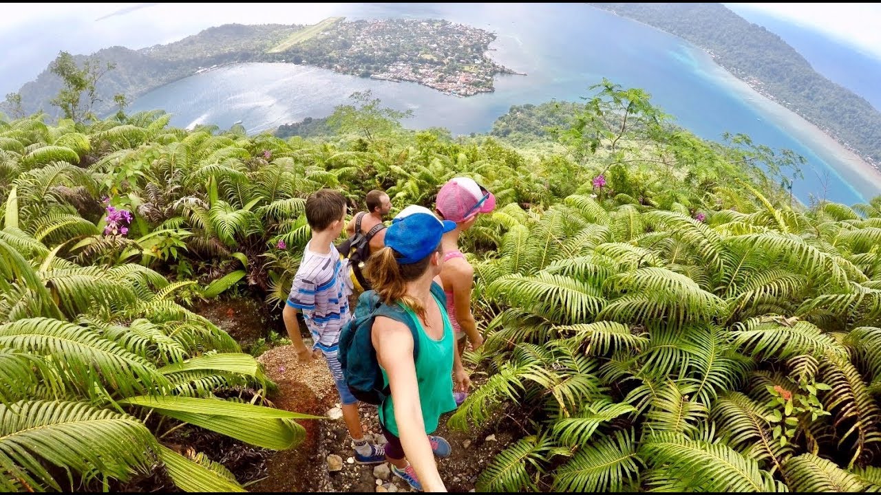 At the top of a ACTIVE VOLCANO | Sailing The Banda Islands Episode 82 Sailing Catalpa