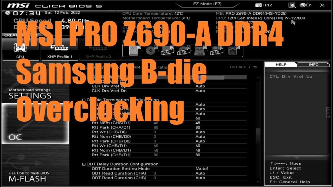 2x16GB DDR4-3900 14-15-15-28-2T stable on the MSI Pro Z690-A with