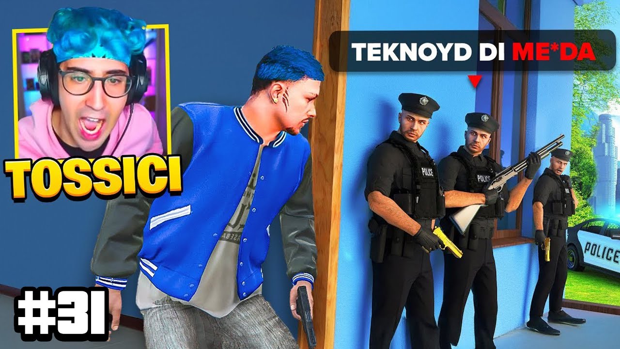 TEKNOYD contro TUTTA la CENTRALE di POLIZIA ma FINISCE in ASSISTENZA su GTA5 RP-FiveM (TEKTEK EP.31)