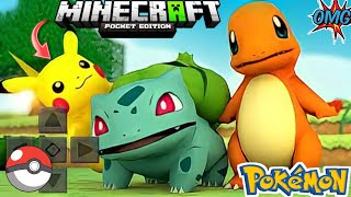 I turned minecraft into pokemon world using minecraft mods