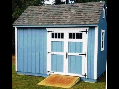 10×12 Storage Shed Building Plans & Blueprints With Gable Roof 10x12 Storage Shed Plans Blueprints For Crafting A ...