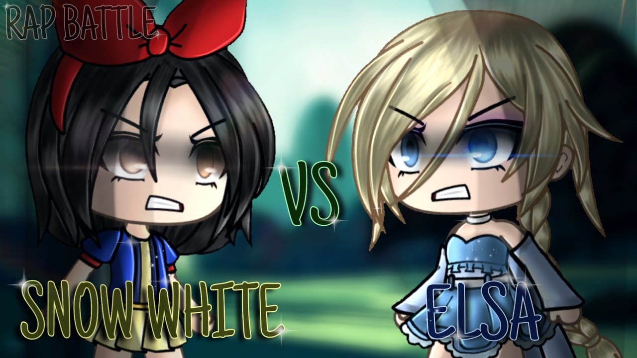 Princess Rap Battle | Snow White vs Elsa | Gacha Life Version