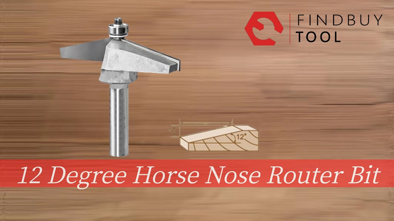 12 Degree Horse Nose Router bit