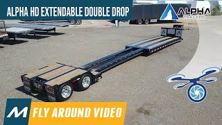 Alpha Hd A80Mg-E Extendable Double Drop Trailer Heavy Haul Extendable Trailer Sepcs & Features