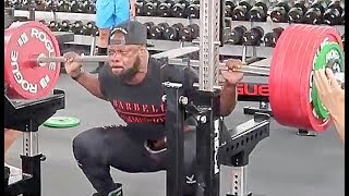 771 LBS x 4 (350 kg) Raw Squat at 245 lbs 12 Days Out