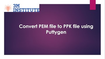 Convert pem to ppk using puttygen