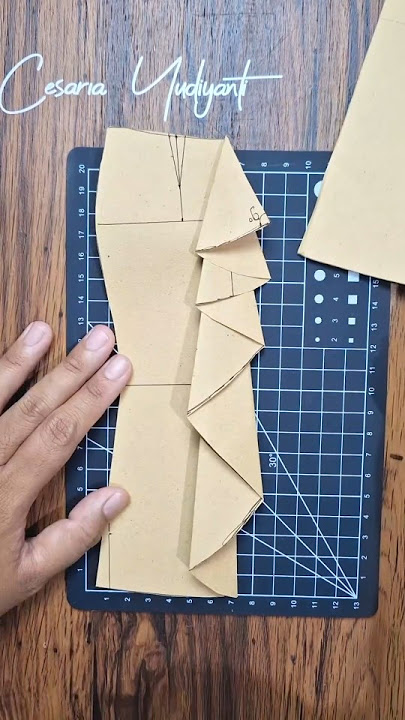Pola rok span variasi drapery terbaru #menjahit #sewing #polabaju