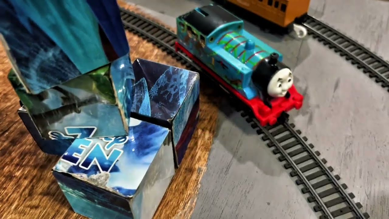 Rolling Thomas Toy Train Adventure on Track 