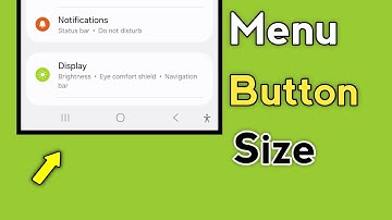 Menu Button Size Setting Samsung | Increase Decrease Size Navigation Bar Samsung A35 & M35