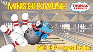 Minis Go Bowling! | World's Strongest Engine | Thomas and Friends Toy Trains