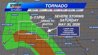 SEVERE Storms LIKELY Across Nebraska Saturday & Sunday: May 30, 2026 #SevereWeather #Weather