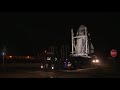Crew Dragon transported to launch pad