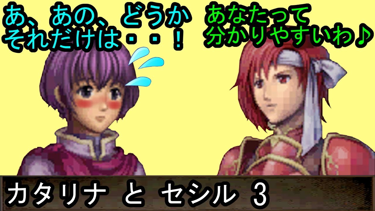 Fe 新 紋章の謎 カタリナとセシル 会話3 ファイアーエムブレム 新 紋章の謎 光と影の英雄 支援会話 Fire Emblem Youtube