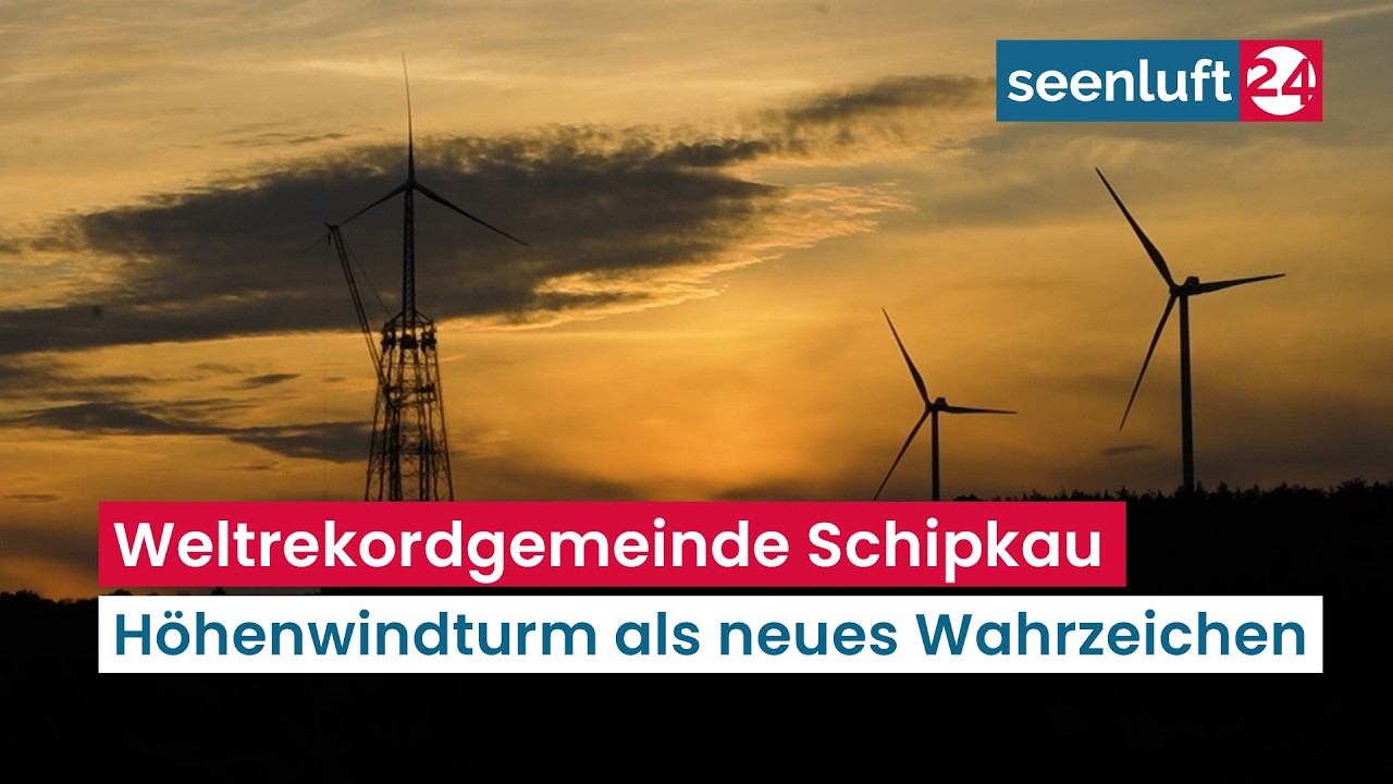 Weltrekordgemeinde Schipkau - Höhenwindturm als neues Wahrzeichen