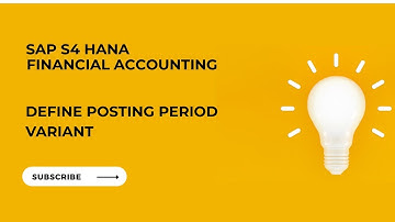 SAP FI-Configuration | Define Posting Period Variant | Transaction Code OBBO