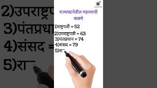 राज्यघटनेतील महत्त्वाची कलमे part -1 polity talathibharati tcs_pattern_questions