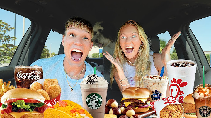 EATING THE MOST POPULAR FOOD ITEMS ON FAST FOOD RESTAURANTS MENUS!