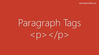 html paragraphs