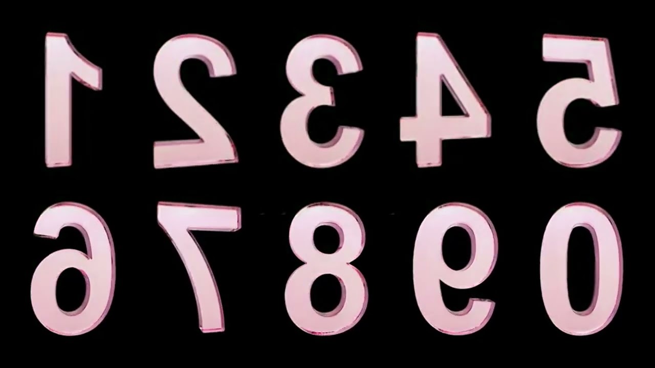 3D Spinning Numbers cg Stock Footage Video