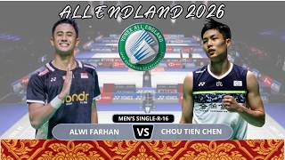 ALWI FARHAN VS CHOU TIEN CHEN || ALL ENGLAND 2026 BADMINTON