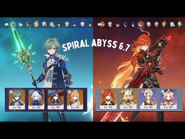 NEW Spiral Abyss 6.7 Floor 12 | C0 Lohen Freeze Team & C0 Mavuika